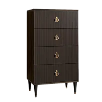 Комод 4 ящика Римини СОЛО (Орех империя/Золото) РМКМ-6(s)