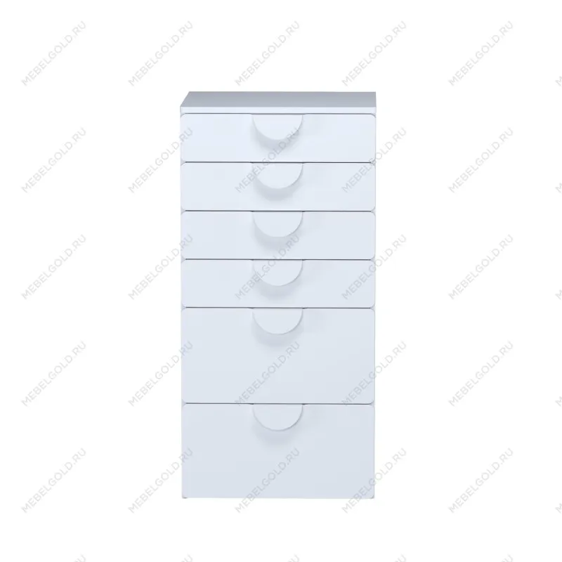 ПИКСИ комод 6 ящиков 60x57x123, робкий подснежник | изображение 1