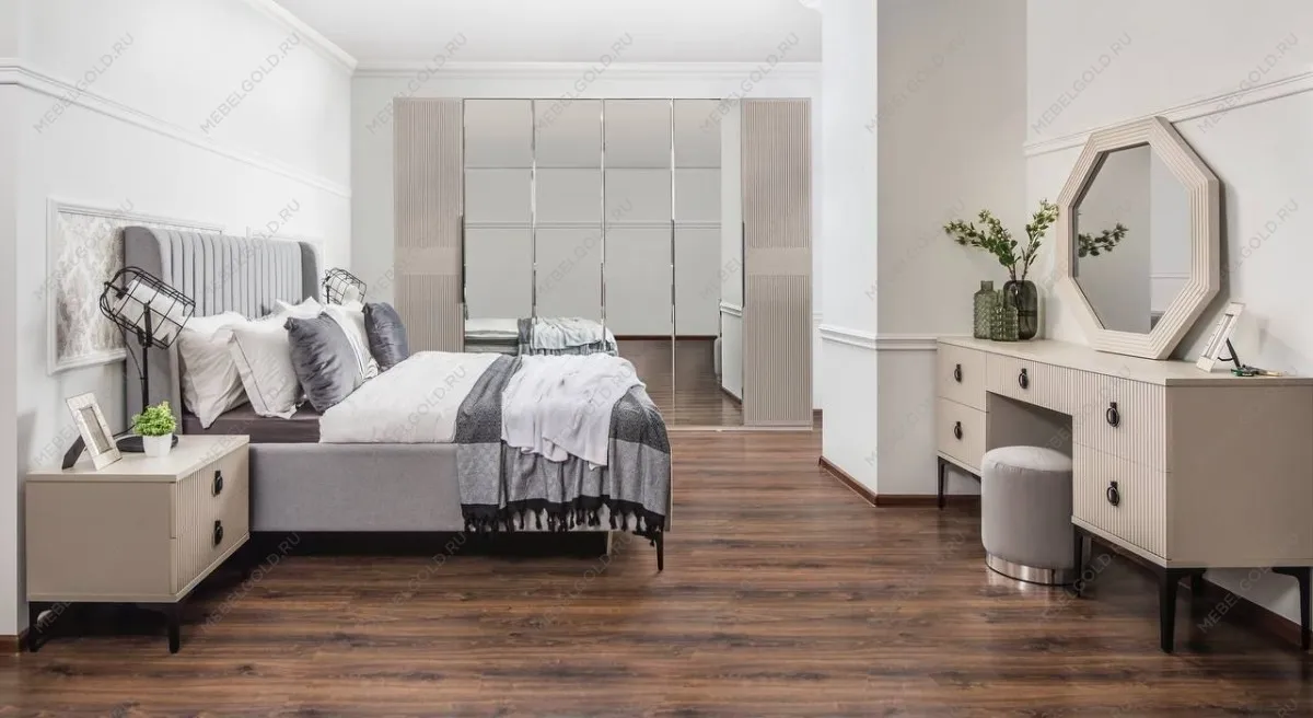 Спальня Стелла 6-дверная светло серый камень | изображение 1