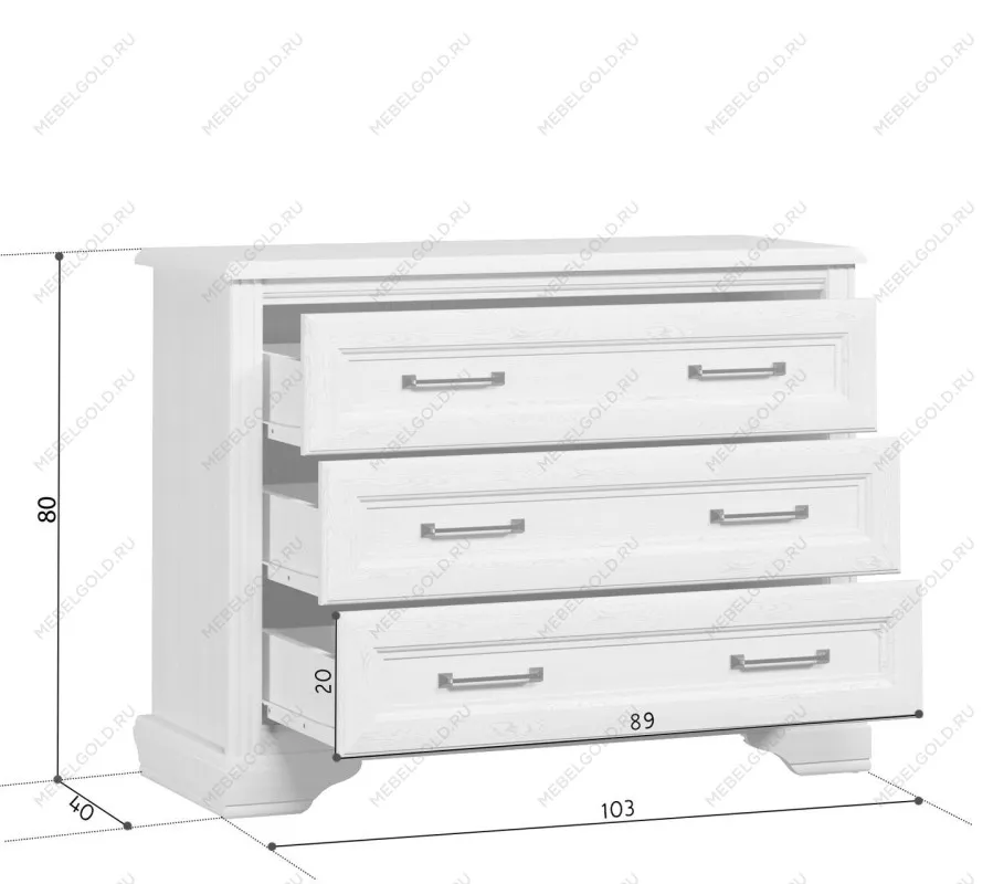 Комод Стилиус KOM3S (Лиственница сибирская) - Выставка Лобня | изображение 4