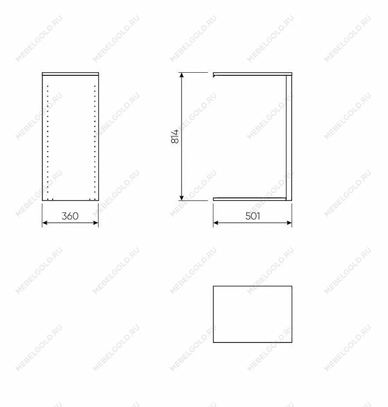 Разделительная секция для шкафа МАКС, 75-100х36 см, белая | изображение 2