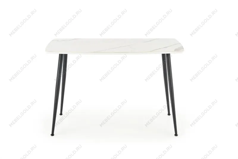 Стол обеденный Halmar MARCO (белый мрамор/черный) | изображение 2