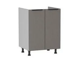 Стол под мойку 2-х дверный СМ-60, Ватель (600*520*820) Экокожа Мокко, 23710