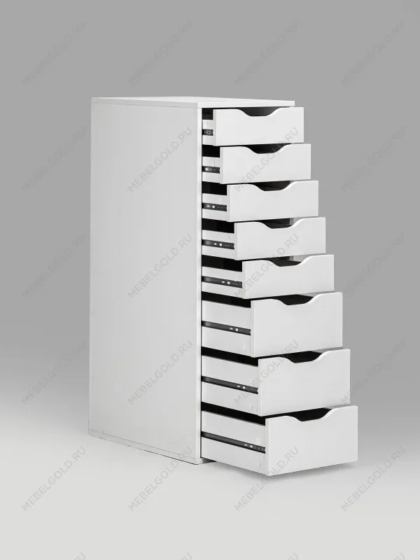 Комод Ингар, 8 ящиков, 36x102x53 см, белый | изображение 8