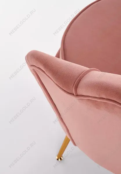 Кресло Halmar AMORINITO (светло-розовый/золотой) | изображение 6
