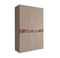 Шкаф 3-х дверный Bogemia Wood Fi (Мокка/Хром) БМШ2/3(Wo)