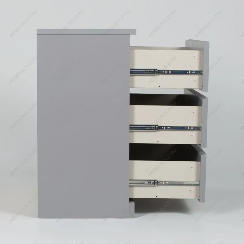 Комод Варма, 3 ящика, 80х78х40 см, эмаль серая | изображение 12