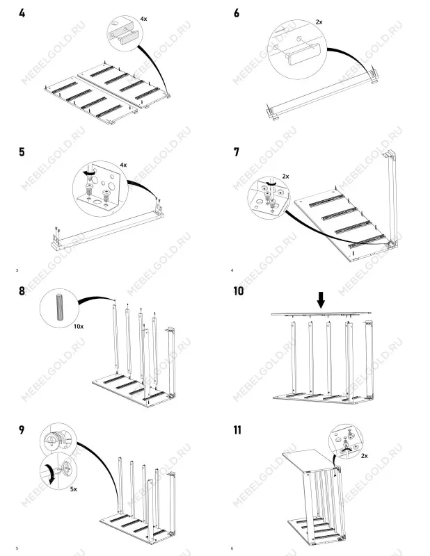 Комод Варма, 4 ящика, 80х100х40 см, эмаль белая | изображение 24
