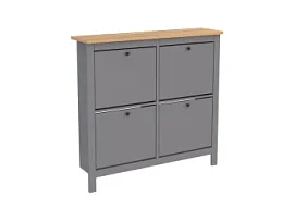 САГА тумба для обуви 113х108 серая/ясень