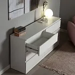 Комод Варма, 6 ящиков, горизонтальный, 160х78х40 см, эмаль белая | изображение 4