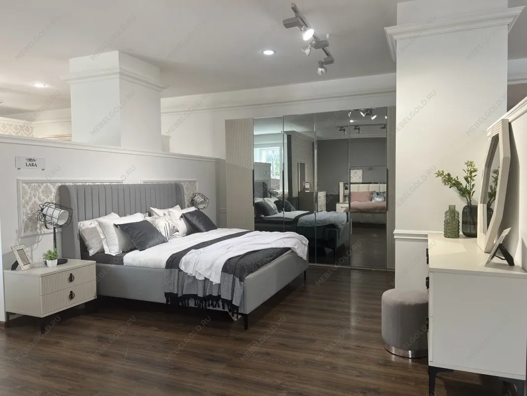 Кровать Стелла 180х200 светло серый камень | изображение 10