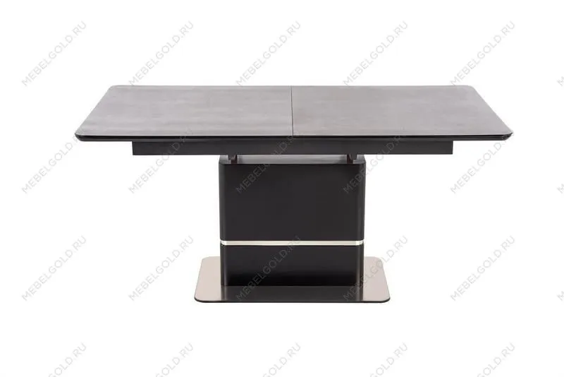 Стол обеденный Halmar MARTIN 160 раскладной (темно-серый/черный) | изображение 1