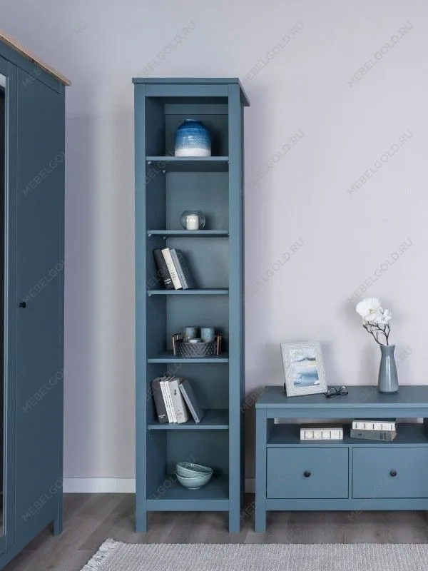 Стеллаж Сага, 50х42х215 см, темно-бирюзовый | изображение 2