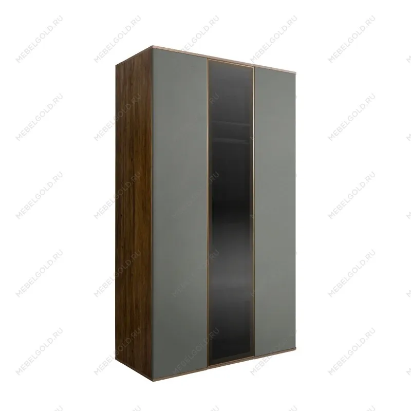 Шкаф 3-х дверный Bogemia Woodline Air (Серый/Золото) БМШ2/3(1)