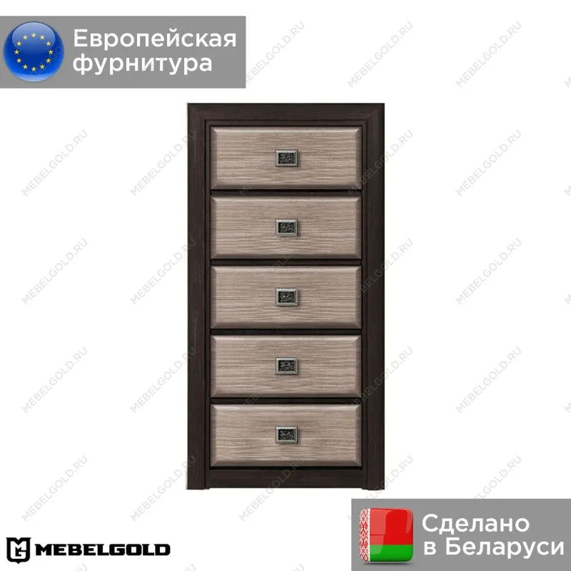 Комод Коен KOM5S Венге/Штрокс (NEW) | изображение 1