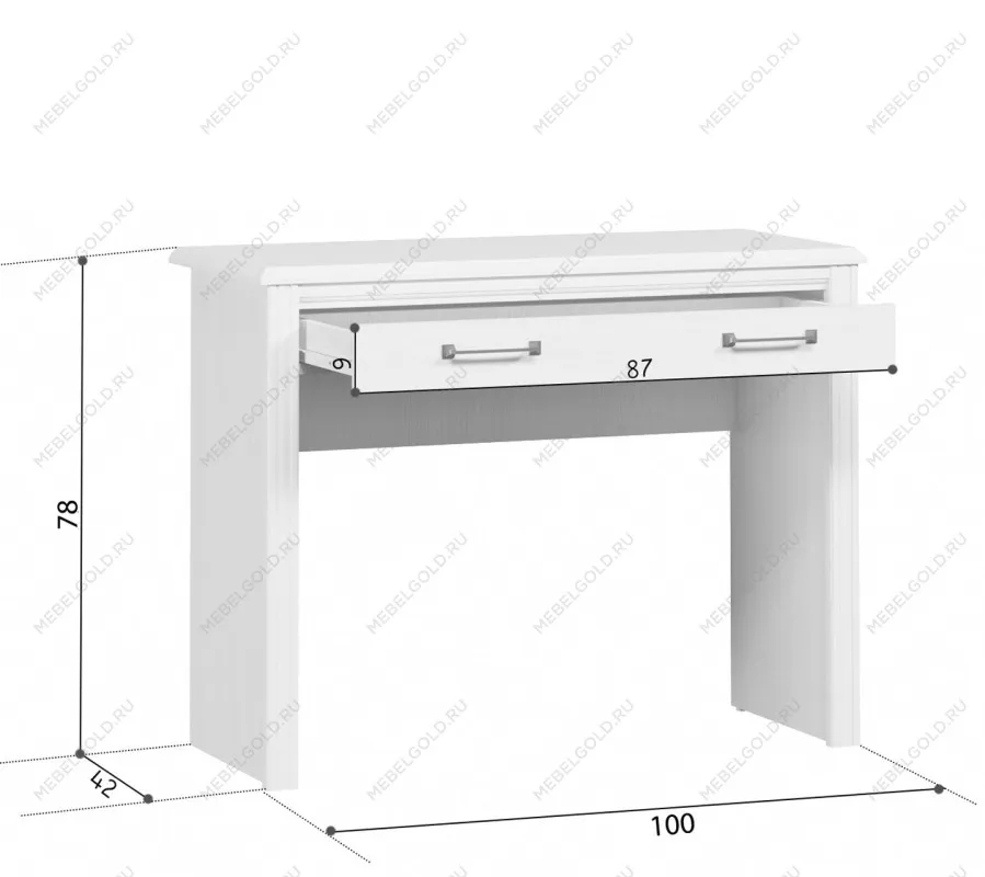 Стол туалетный Стилиус TOL (Лиственница сибирская) | изображение 2