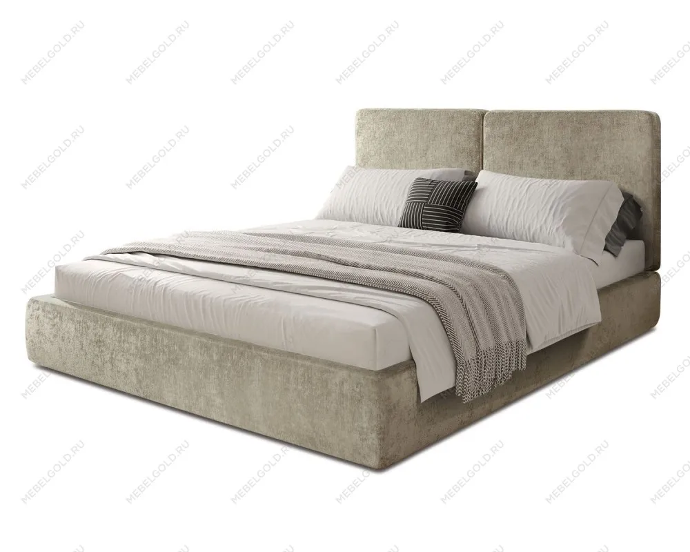 Кровать Natura 1.6 м, с подъемным механизмом Шенилл (Monblan) 509, НТКР-1[3]