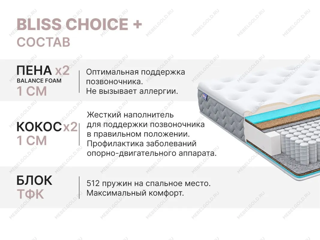 Матрас Bliss Choice + 80х190 | изображение 4