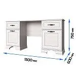 Стол письменный Тиффани вудлайн кремовый | изображение 2