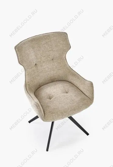 Стул кухонный Halmar K573 поворотный (бежевый/черный) | изображение 5