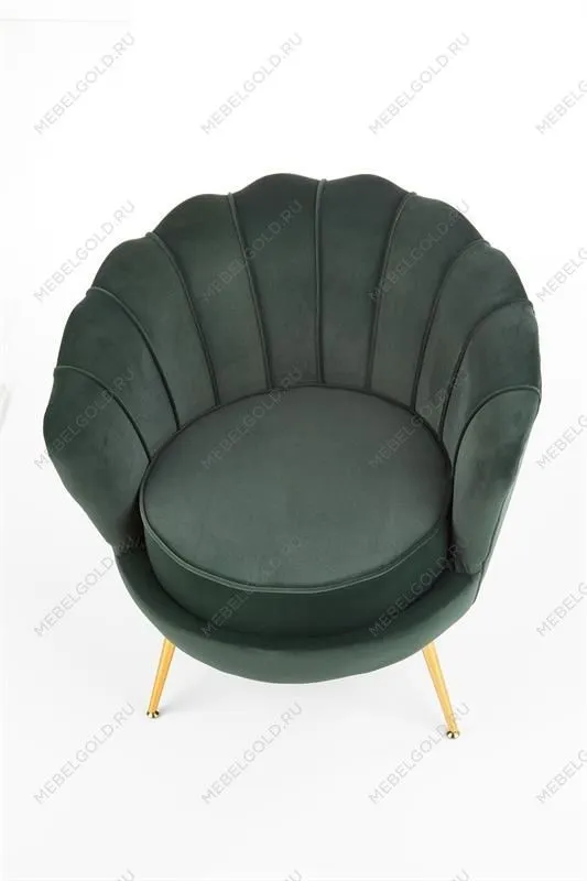 Кресло Halmar AMORINITO (темно-зеленый/золотой) | изображение 5