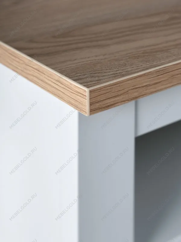 Тумба ТВ Сага, 3 ящика, 131х42х63 см, белая/ясень | изображение 5