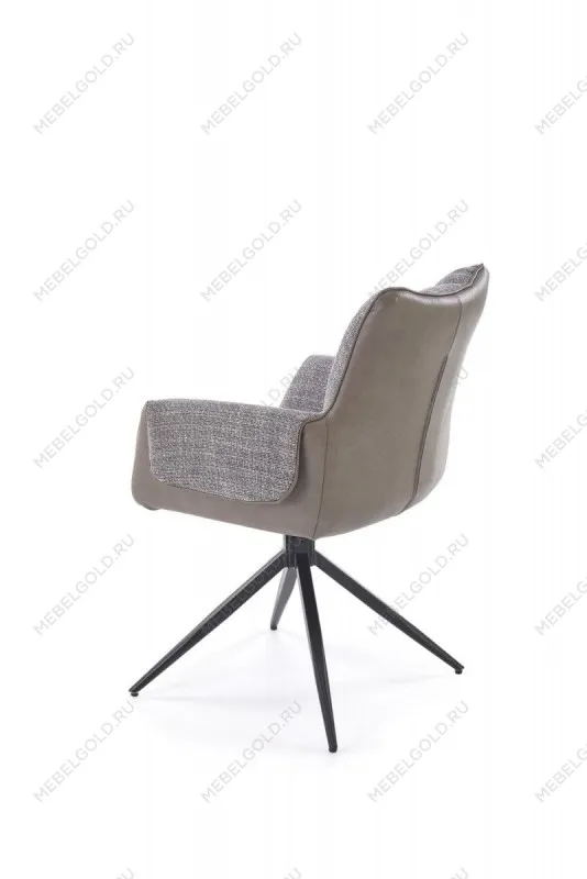 Стул кухонный Halmar K579 поворотный (серый/черный) | изображение 1