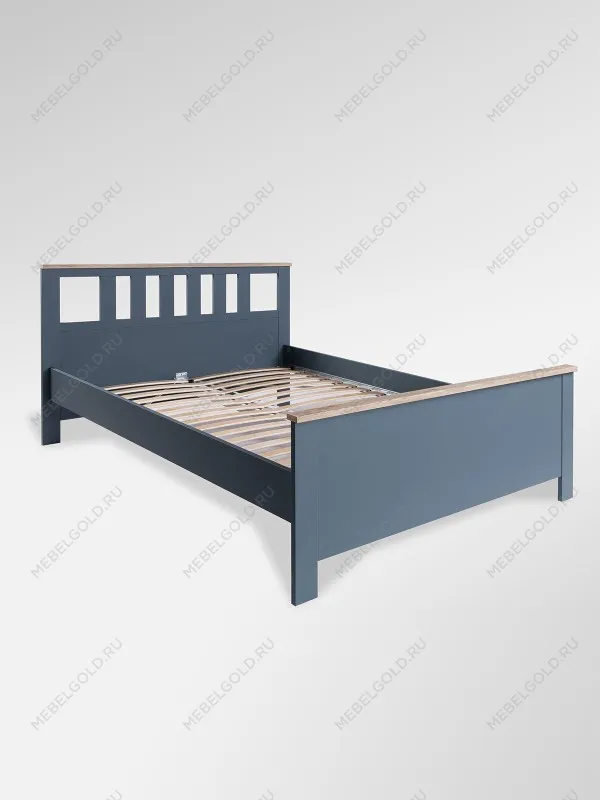 Центральный склад - Кровать двуспальная Сага, 140х200 см, темно-бирюзовая | изображение 8