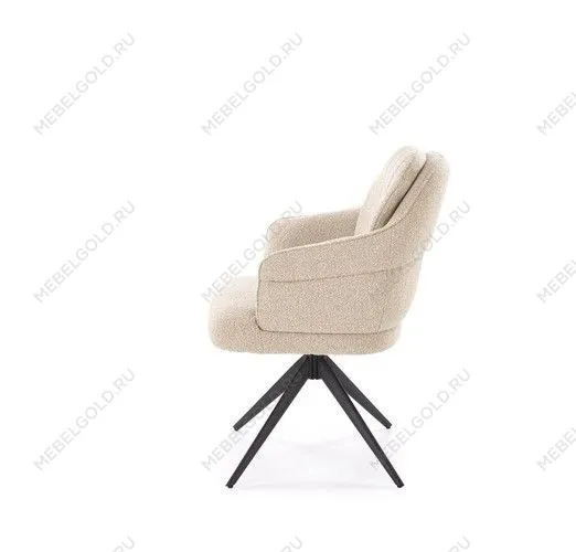 Стул кухонный Halmar K570 поворотный (бежевый/черный) | изображение 2