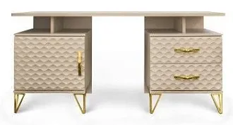 Туалетный столик Лара бежевый глянец