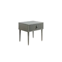 м. Марьина Роща - Тумба прикроватная (левая/правая) Римини СОЛО (серый серебро) РМТП-1 (s)