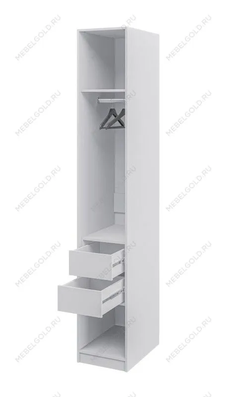 Шкаф-пенал Отис МН-039-07 П2 с фасадом ЛДСП (графит) | изображение 1