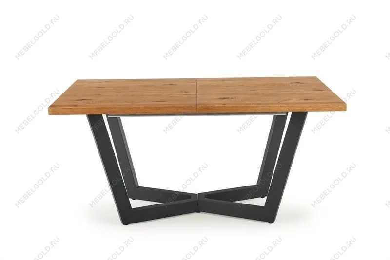 Стол обеденный Halmar MASSIVE раскладной (дуб светлый/черный) | изображение 2