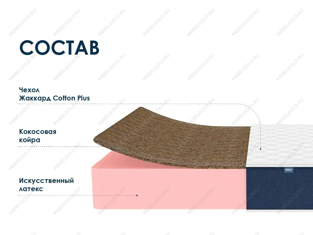 Матрас Практик 25 кокос 140х200 | изображение 1