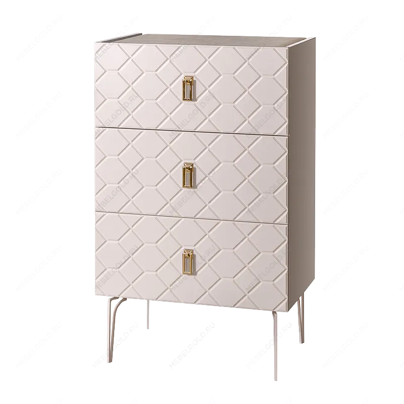 Комод Bogemia Farfalle (Слоновая кость) (Lakobel/Золото) БМКМ-1(Fa)