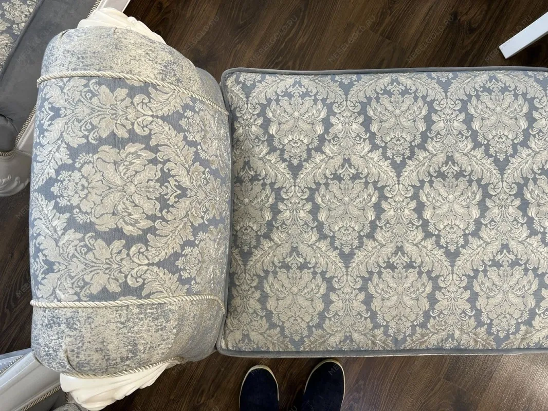 Оттоманка Мишель с одним подлокотниками белый матовый | изображение 3