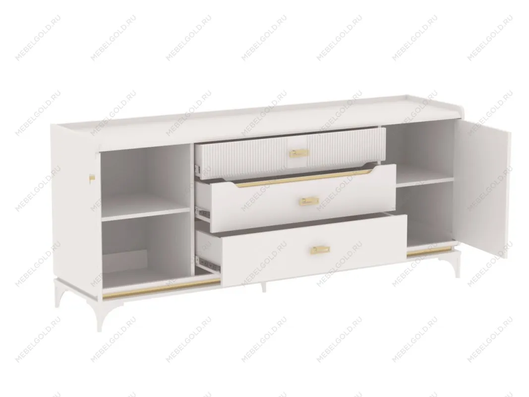 Комод широкий, Сиде (1800*447*786) Белый, 12905 | изображение 1