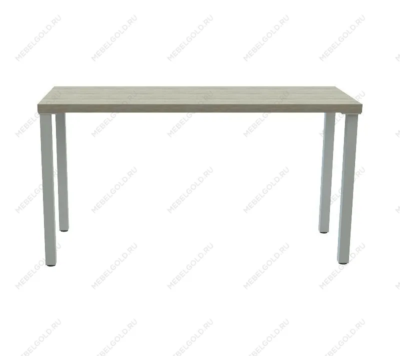 Центральный склад - ИНГАР стол письменный ИКЕА / IKEA 2/ТТ 140x75x55, дуб беленый/белый | изображение 1