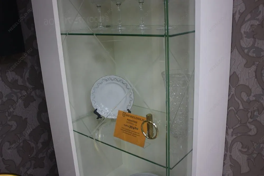 м. Марьина Роща - Тумба под телевизор (2 двери и 2 фасада) Римини СОЛО (белый золото) РМТ-3 (s) | изображение 5