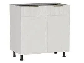 Стол 2-х дверный С-80, Берта (800*528*820) Экокожа Белый, 25309