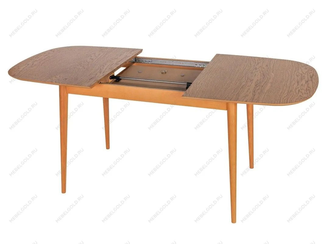 Стол обеденный KADIS раскладной 130/179 (Дуб натуральный с патиной темный орех) | изображение 3