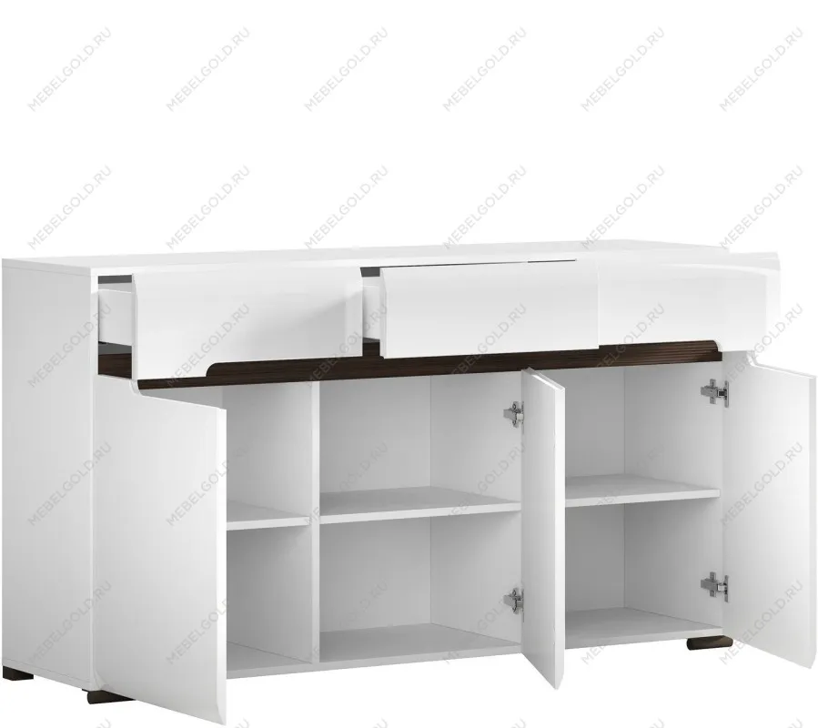 Тумба Ацтека KОМ3D3S/8/15 белый | изображение 4