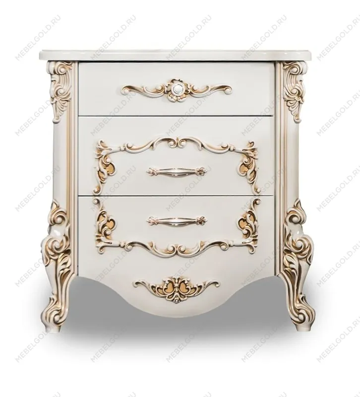 Тумба прикроватная Флоренция белый глянец | изображение 1