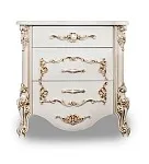 Тумба прикроватная Флоренция белый глянец | изображение 1