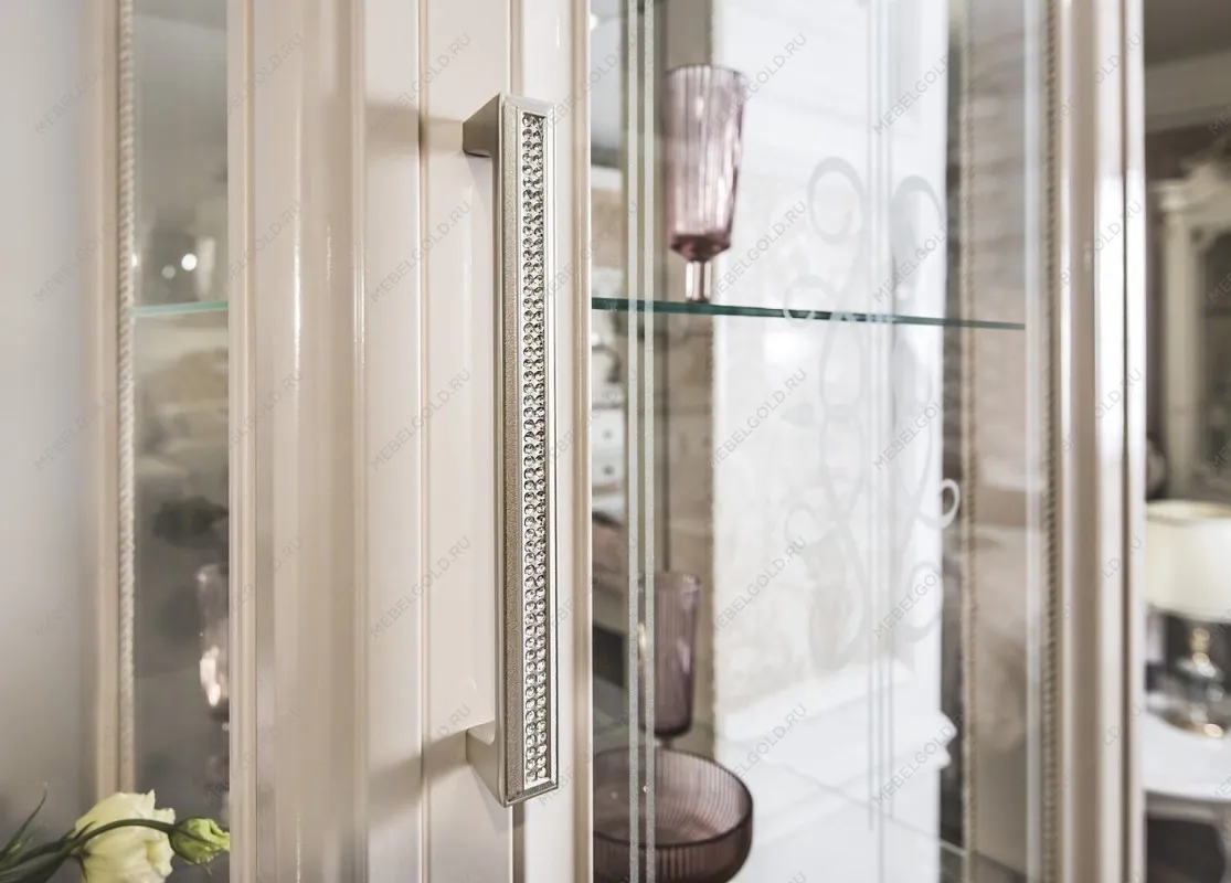 Витрина Нонна 1-ств бежевый глянец | изображение 4