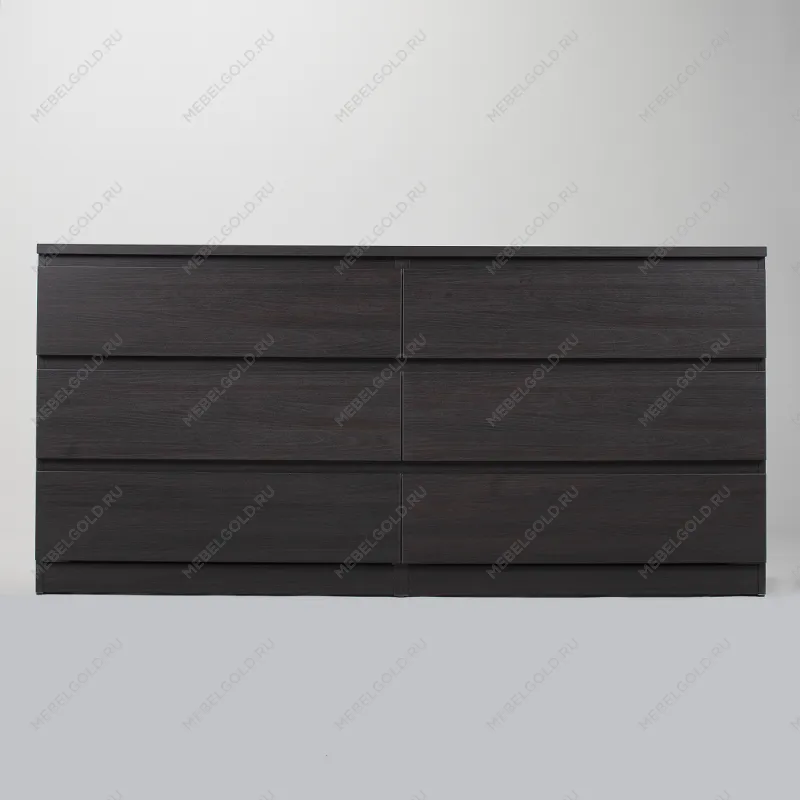 МАЛЬТА комод ИКЕА / IKEA 6 ящиков 160х76 Дуб Венге | изображение 2