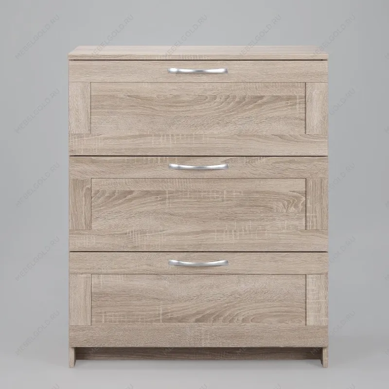 Комод Сириус, 3 ящика, 78х41х94 см, дуб сонома | изображение 7