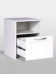 Тумба прикроватная Сириус, 1 ящик, 41х39х53 см, белая | изображение 5
