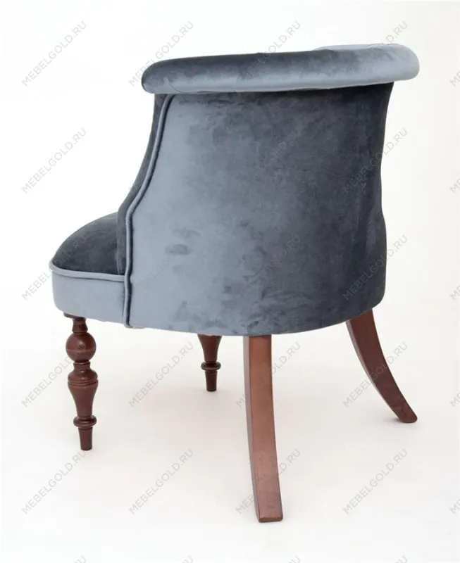 Кресло Бархат (темный тон/25 - грязно-голубой) | изображение 2