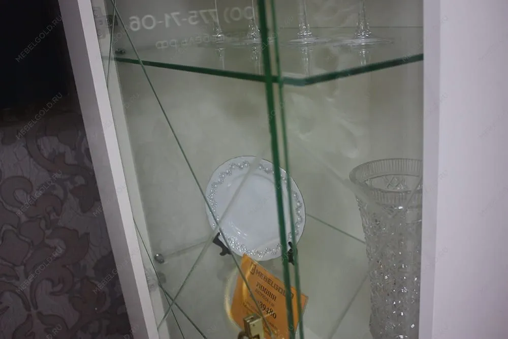 м. Марьина Роща - Тумба под телевизор (2 двери и 2 фасада) Римини СОЛО (белый золото) РМТ-3 (s) | изображение 6